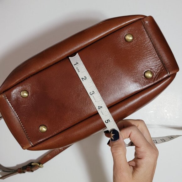 Patricia Nash Bag Satchel Purse Brown Leather Cottage Country Rustic Camera Bag - Picture 9 of 9